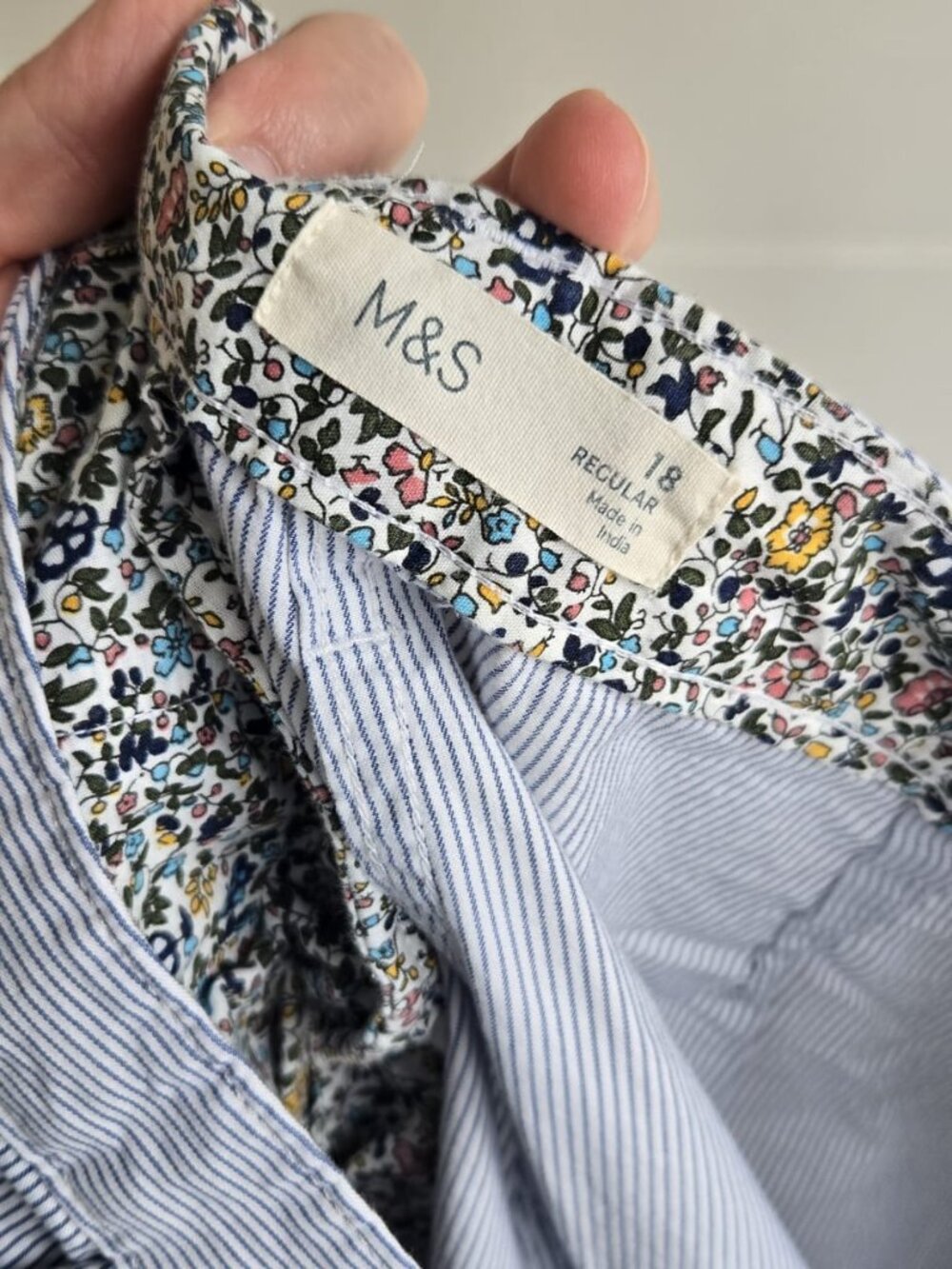 Cotton Rich Straight Leg Chinos Marks&Spencers UK size 18 - Picture 4 of 7
